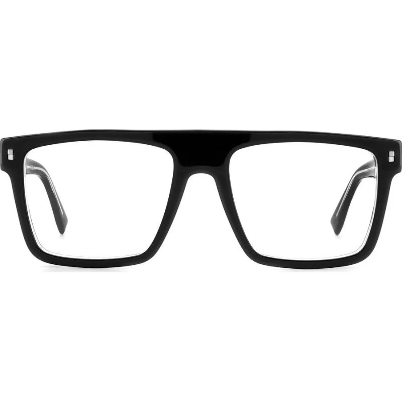 Dsquared2 Icon 0012 Occhiali da Vista Uomo Nero Geometrici