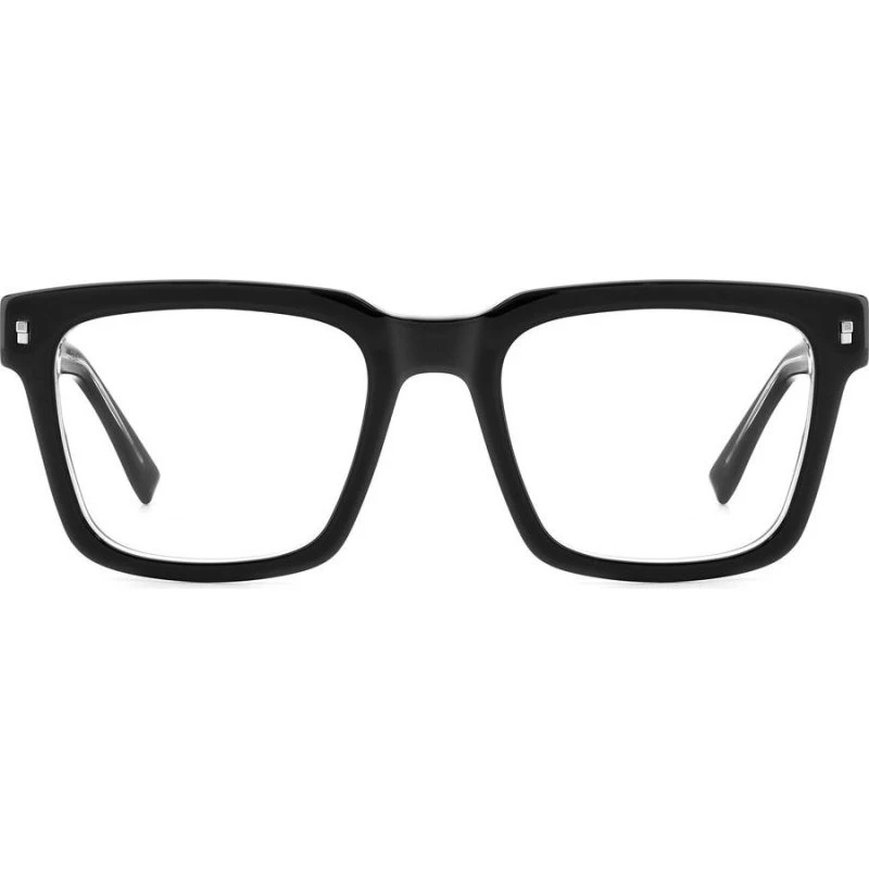 Dsquared2 Icon 0013 Occhiali da Vista Uomo Neri Squadrati