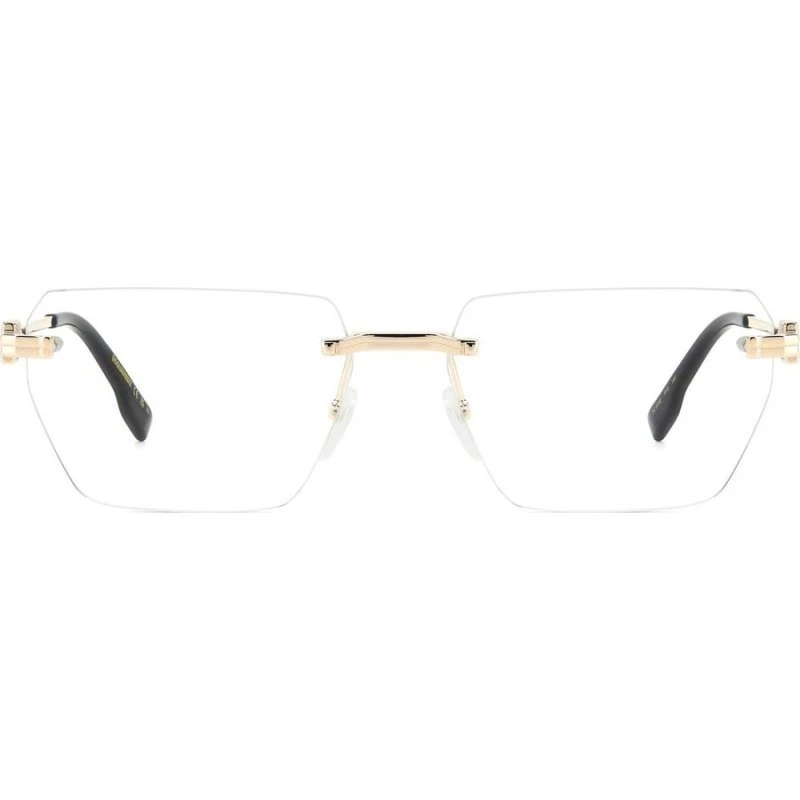 Dsquared2 D2 0102 Occhiali da Vista Uomo Oro Geometrici