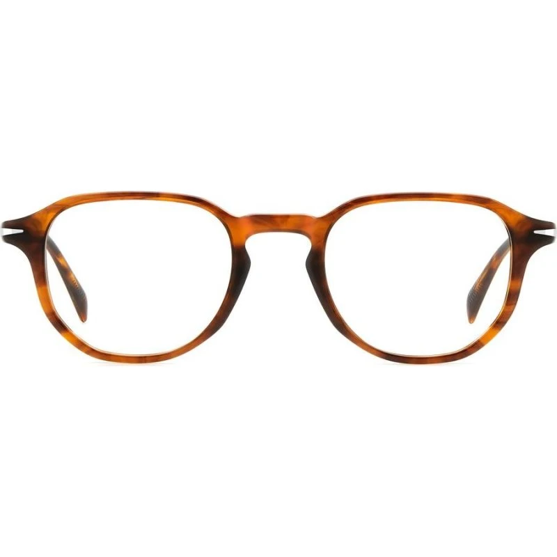 David Beckham DB 1140 Occhiali da Vista Uomo Geometrici Corno Marrone