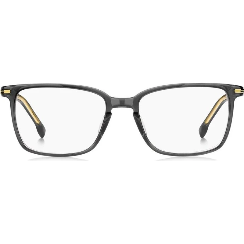 Boss 1670/F Occhiali da Vista Uomo Squadrati in Bio-Acetato Grigio