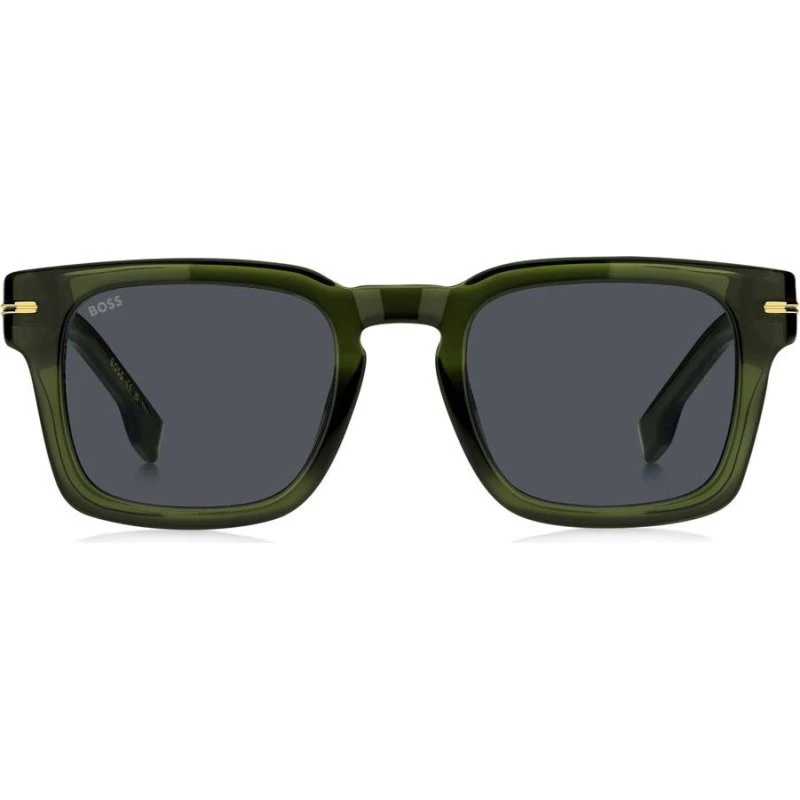 Boss 1625/S Occhiali da Sole Squadrati Verde e Grigio