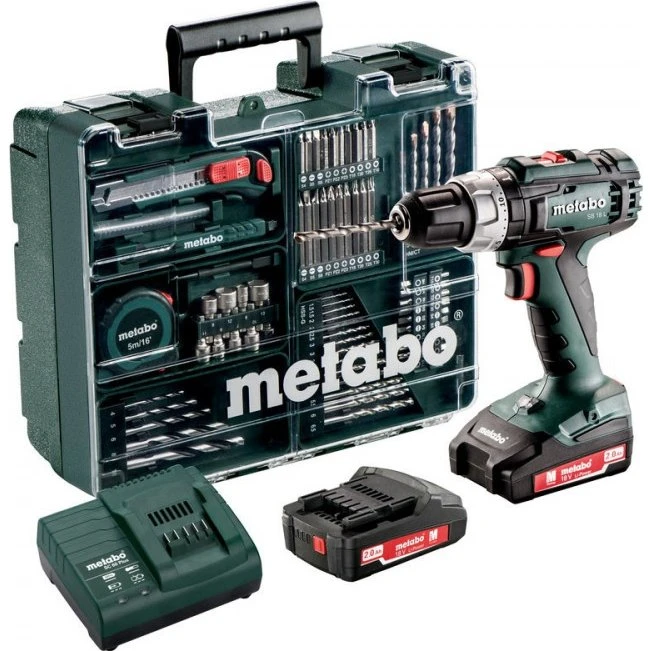 Metabo SB 18 L set trapano avvitatore 18V 2 batterie 2Ah