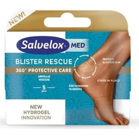 Salvelox Med Blister Rescue Cerotto per Vesciche Hydrogel 5 pz