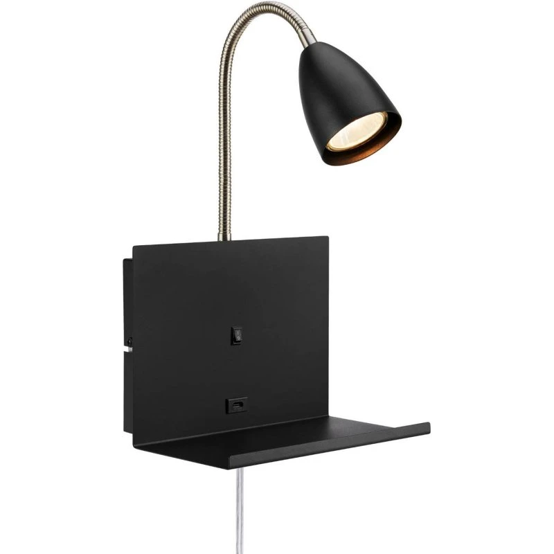 Markslöjd Cuarto Applique da Parete Black