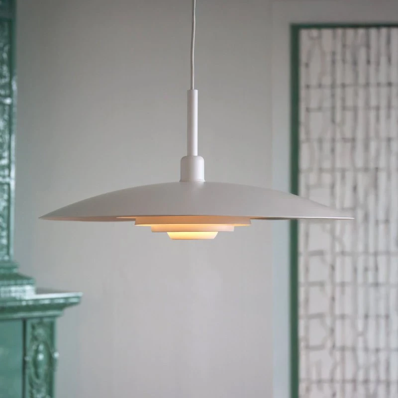 Lampada a sospensione Markslöjd Piny, Bianca, Ø 57 cm, Metallo, E27