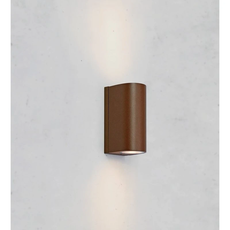 Markslöjd Applique da esterno LED Alor, marrone, 2 luci, IP65