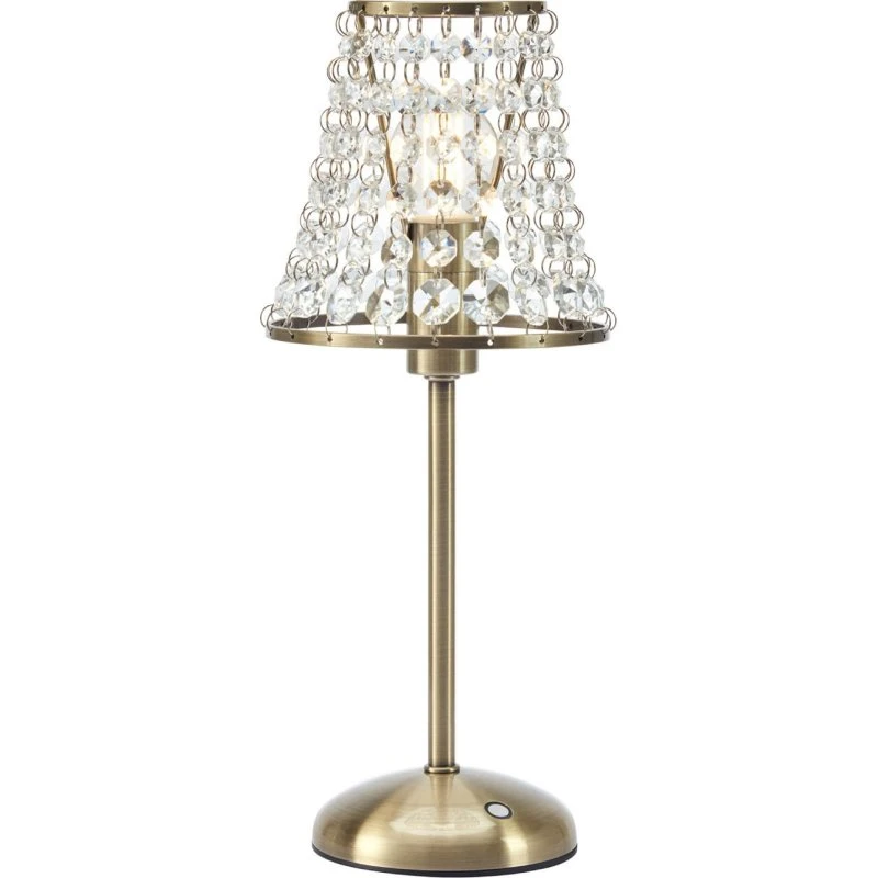 Markslöjd Lampada da tavolo Liora, Ottone e Vetro, Dimmerabile