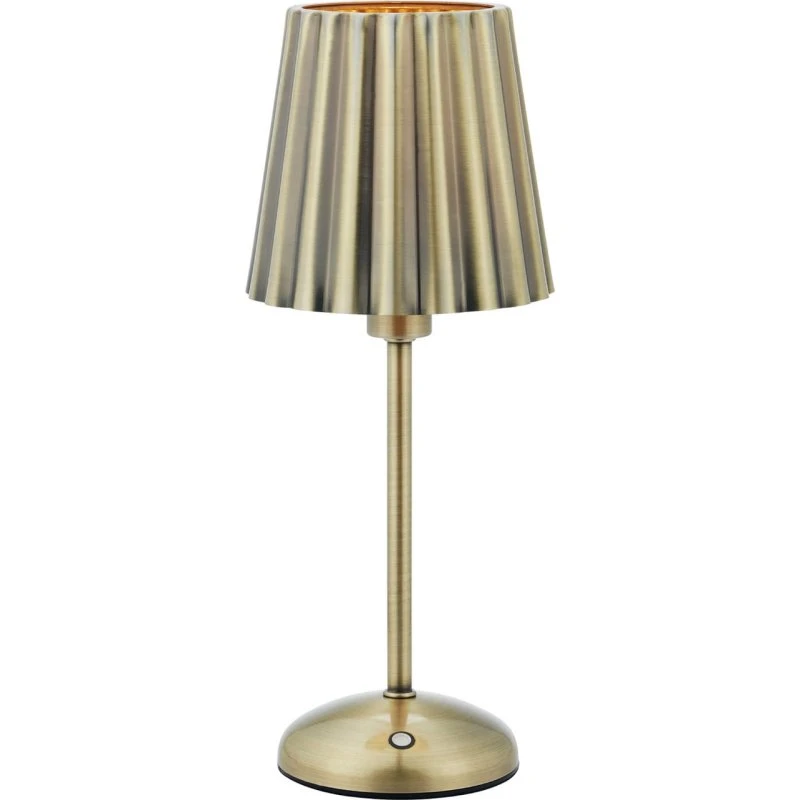 Lampada da tavolo Markslöjd Celia, ottone anticato con ricarica