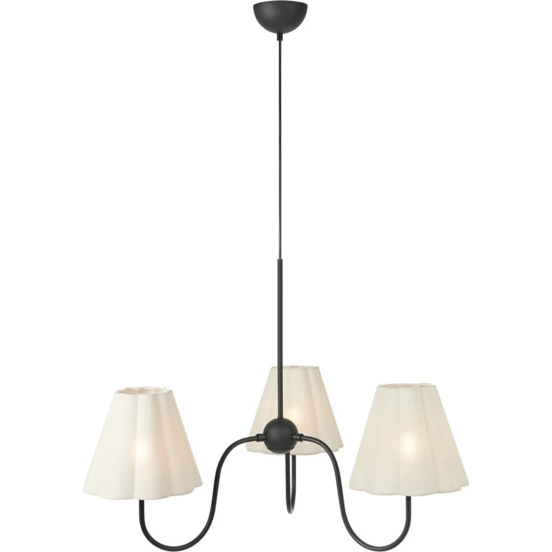 Markslöjd Lampada a sospensione Veya, lino beige, Ø 90 cm, E14