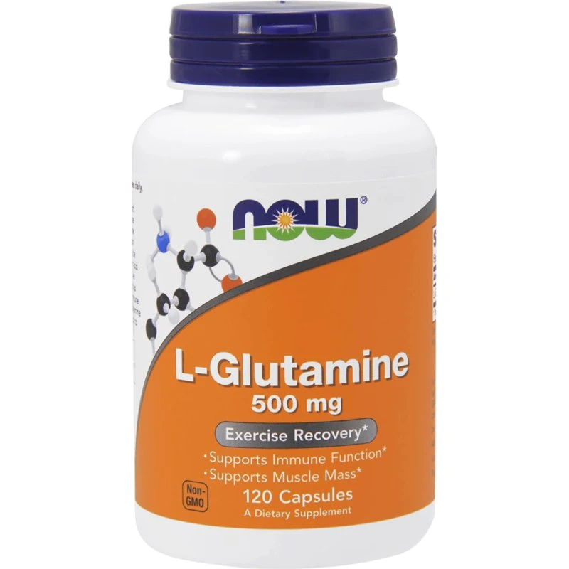 Now Foods L-Glutammina 500mg 120 Capsule Vegetali