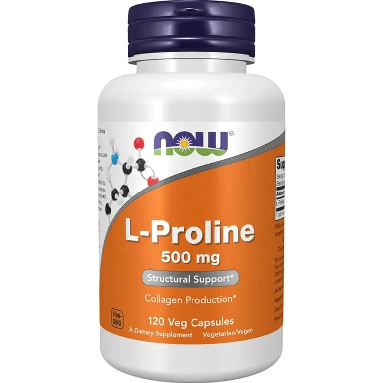 Now Foods L-Prolina 500 mg - 120 Capsule