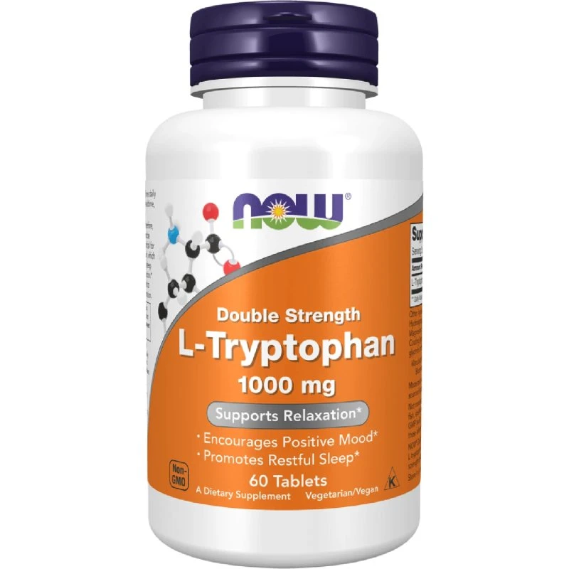 Now Foods L-Triptofano 1000 mg - 60 Compresse