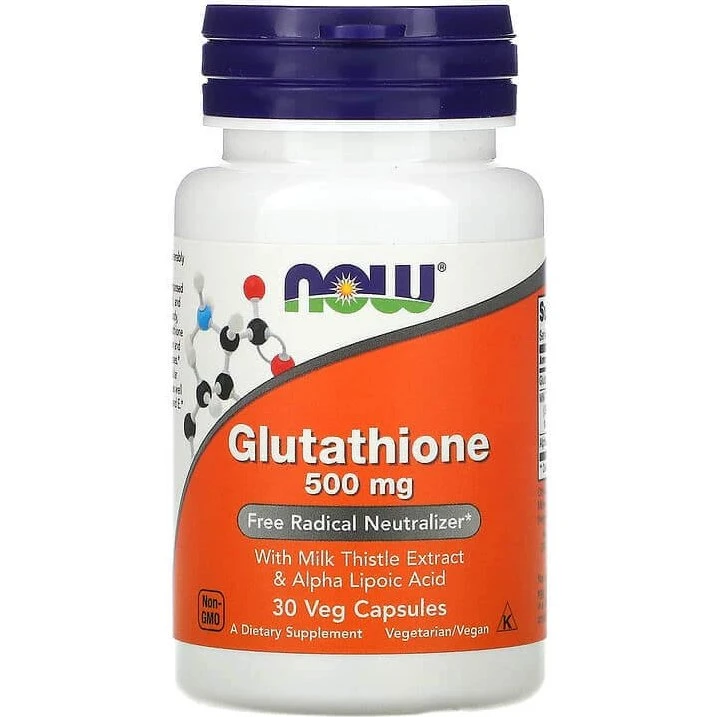Now Foods Glutatione Ridotto 500 mg con Cardo Mariano e Acido Alfa Lipoico