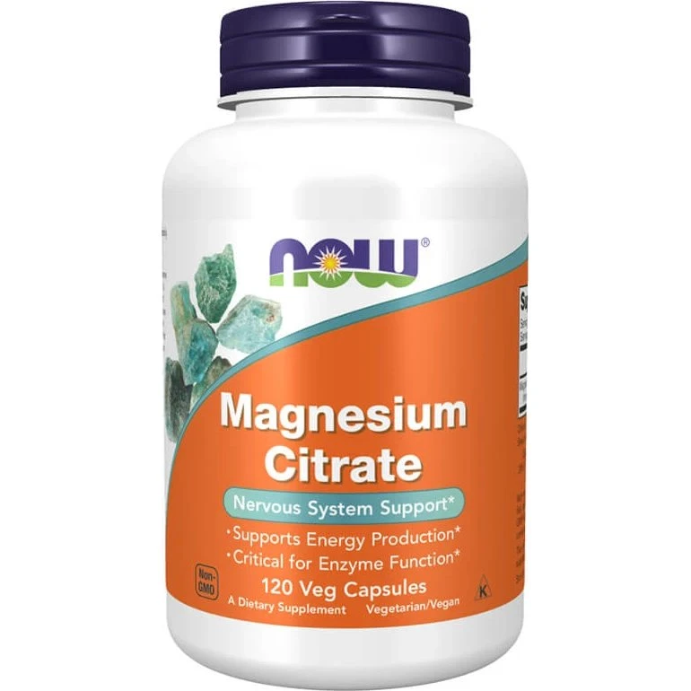 Now Foods Citrato di Magnesio, 120 Capsule