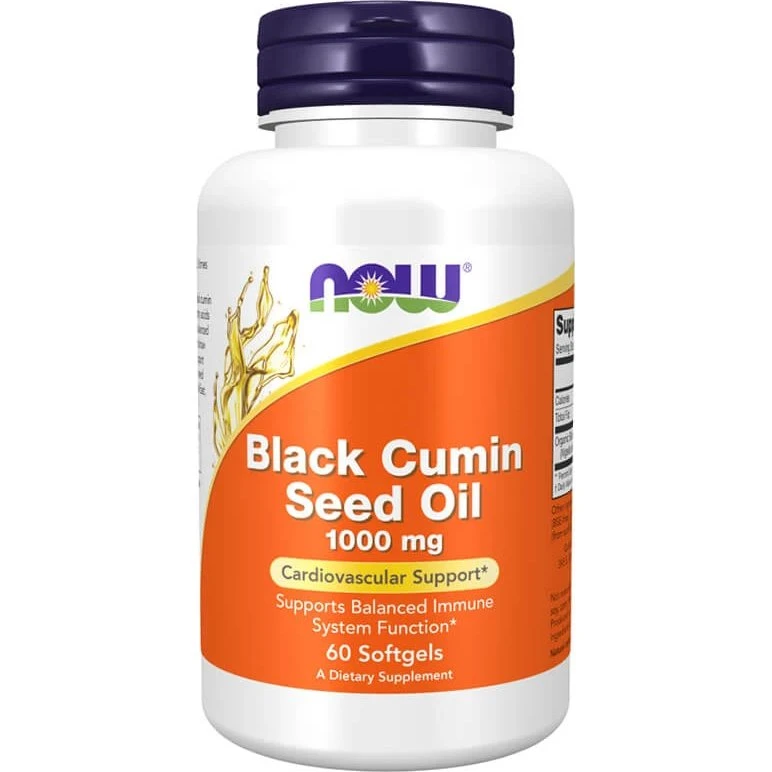 Now Foods Olio di semi di cumino nero 1000 mg, 60 capsule