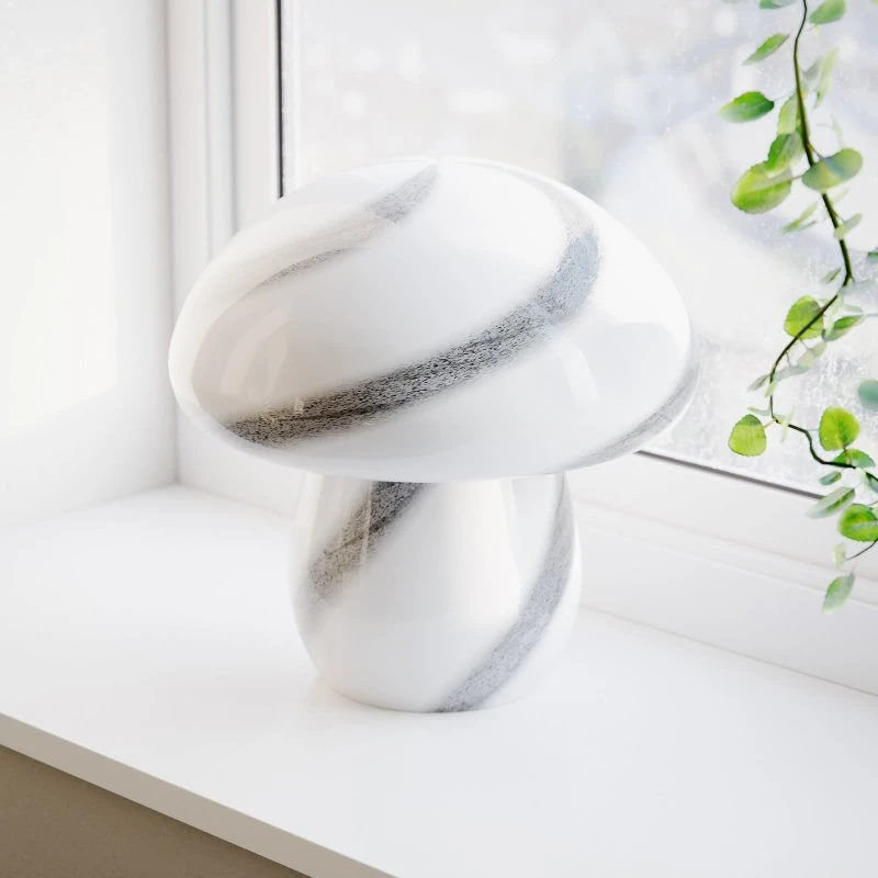 Mira Mushroom Lampada da Tavolo By Rydéns H30 Bianco/Nero