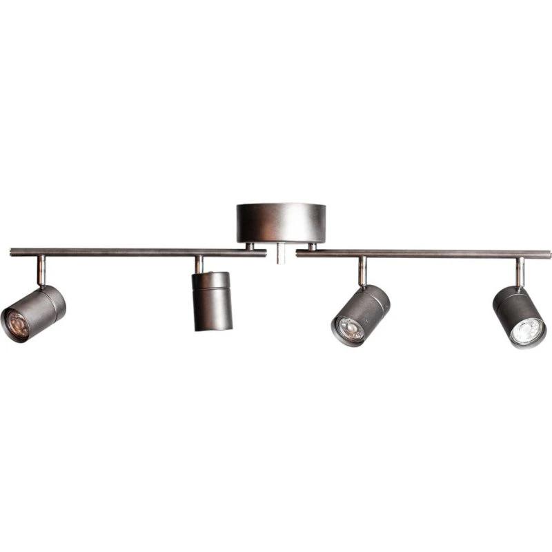 By Rydéns Faretto da soffitto Correct a 4 luci, grigio, GU10