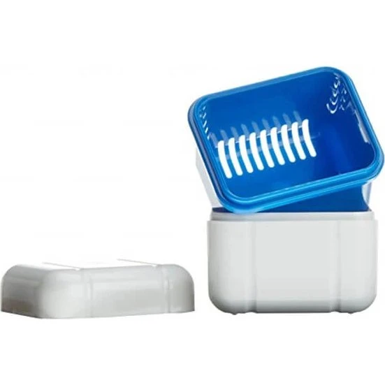 Curaprox BDC 110 Contenitore per Protesi e Apparecchio Ortodontico, Blu