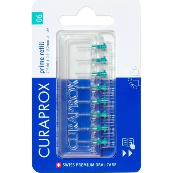 Curaprox CPS 06 Prime Refill - Scovolini interdentali 8 pz