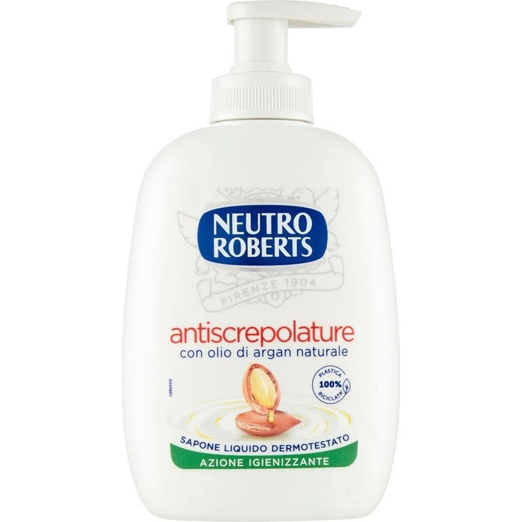 Neutro Roberts Sapone Liquido Antiscrepolature Olio di Argan 200 ml
