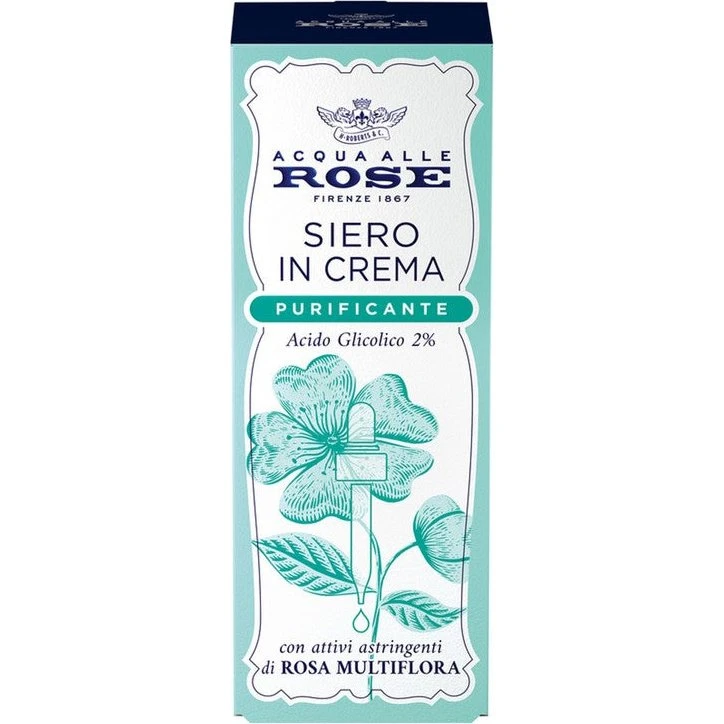 Acqua alle Rose Siero Viso Purificante con Acido Glicolico 30 ml