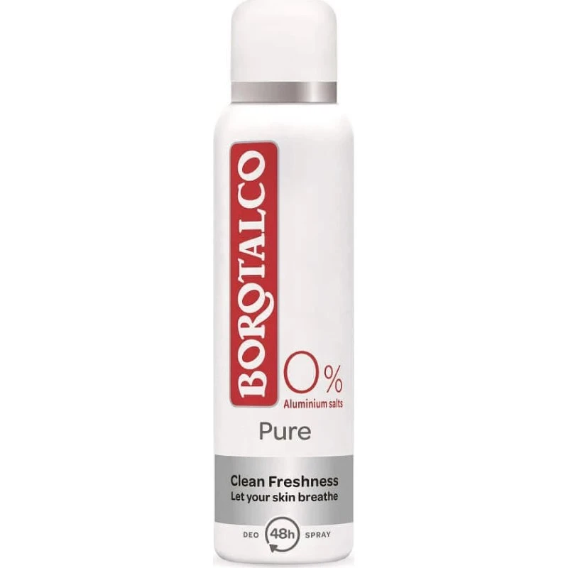 Borotalco Deodorante Spray Pure 150 ml - Protezione 48H senza sali di alluminio
