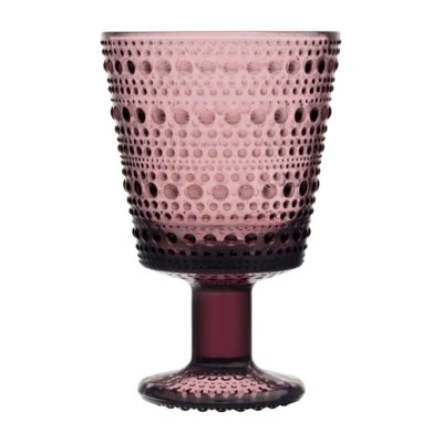 Iittala Kastehelmi Goblet 260 ml, Set di 2, Rosa Calluna