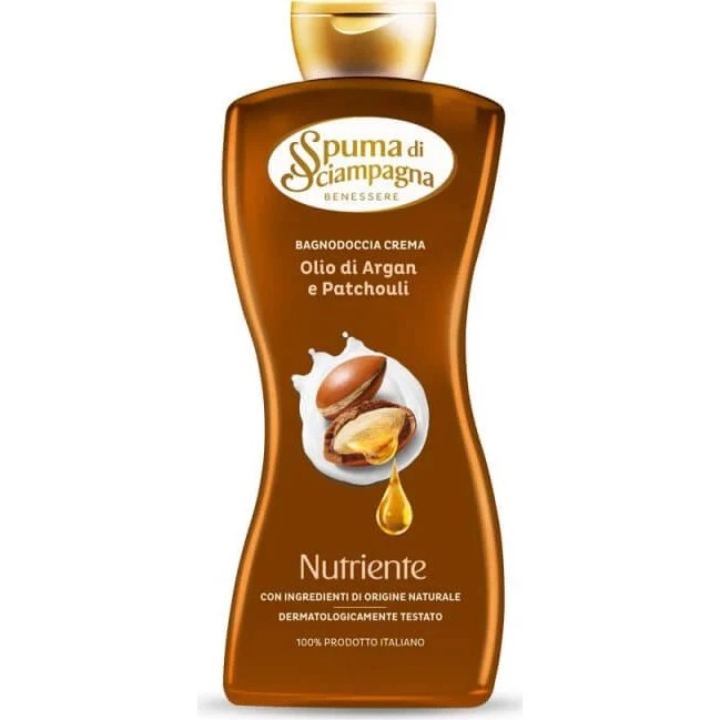 Spuma Di Sciampagna Bagnodoccia Crema Olio di Argan e Patchouli 650ml