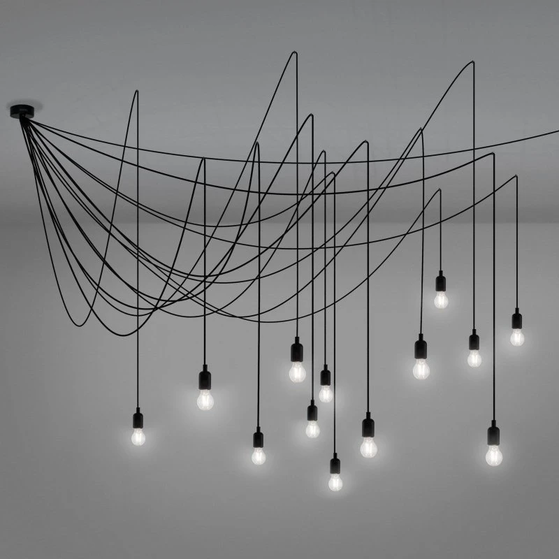Lampada a Sospensione Seletti Maman Trasparente con 14 Luci LED