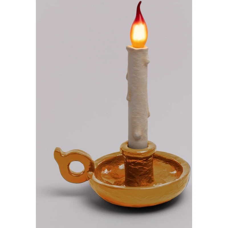 Lampada da tavolo SELETTI Bugia Blow ToGo Gold