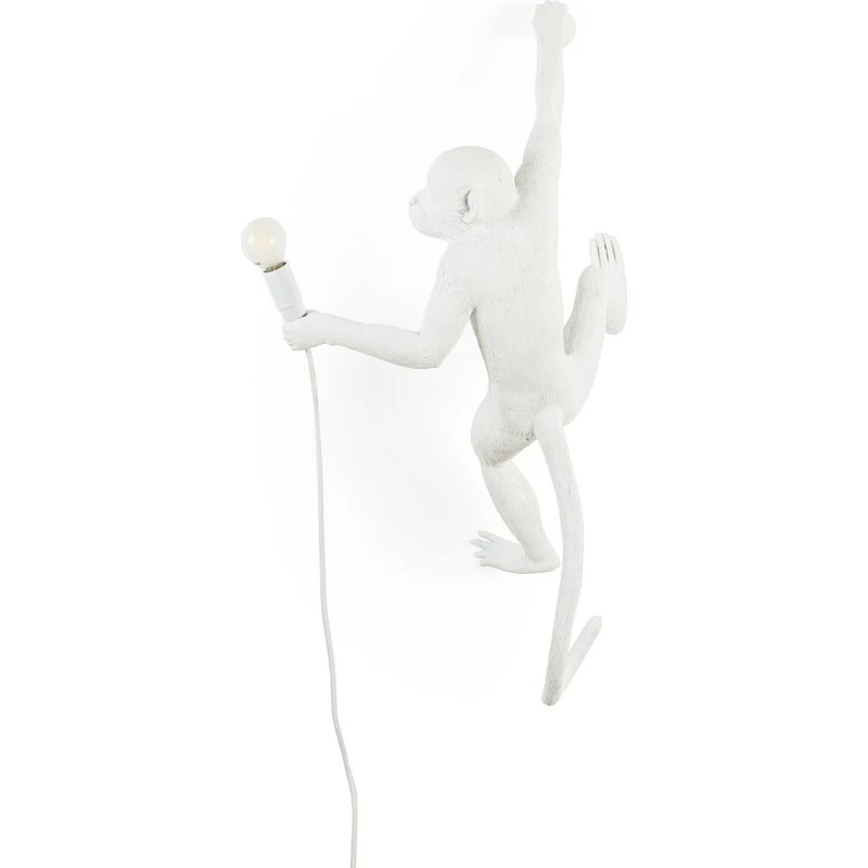 Seletti Monkey Lamp Applique da Parete Bianca