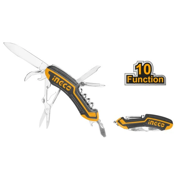Ingco Hmfk8108 Coltellino Tascabile 10 Funzioni