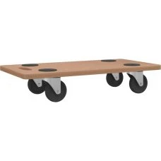 vidaXL Pedane 6 pz Rettangolari in Legno Multistrato