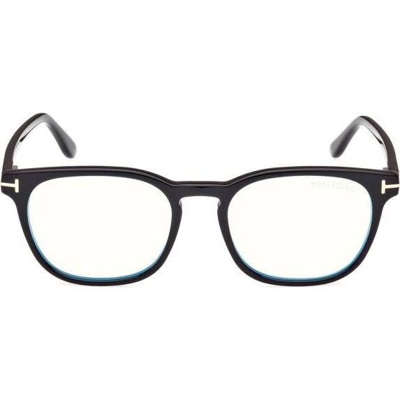 Tom Ford FT5868-B Blue Block Occhiali da Vista Uomo Nero Squadrati