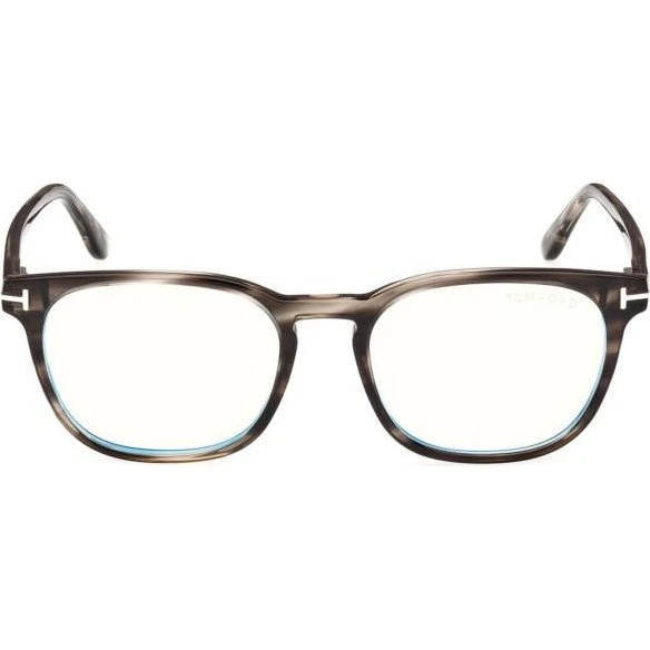 Tom Ford FT5868-B Blue Block Occhiali da Vista Uomo Grigio Squadrati