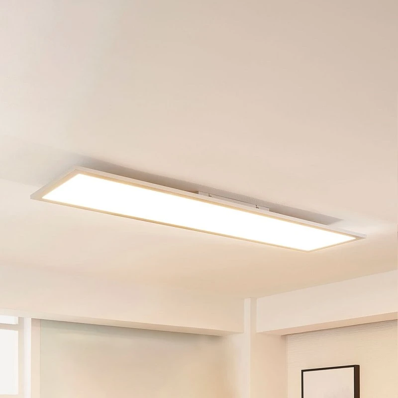 Plafoniera Lysander 58W Argento - Design Moderno per Studio e Ufficio