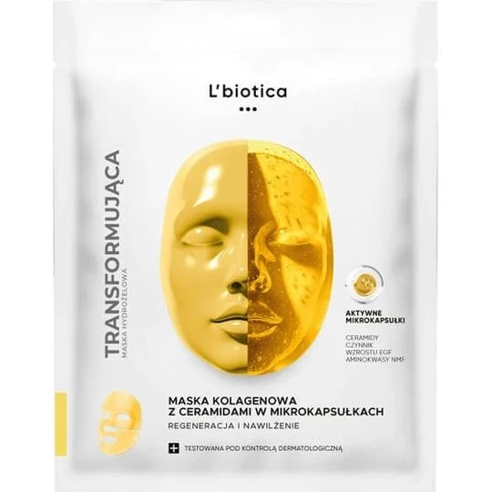 L'biotica Maschera al Collagene con Ceramidi in Microcapsule