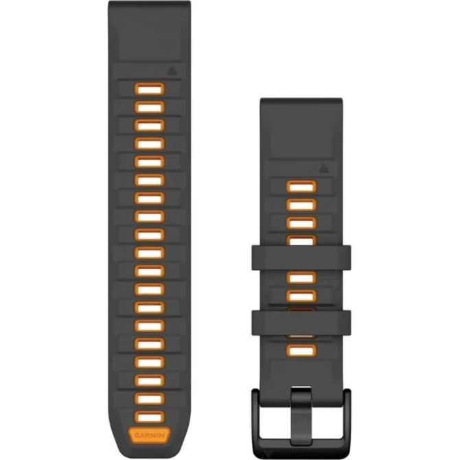 Garmin QuickFit® 22 Cinturino in Silicone Nero e Arancione