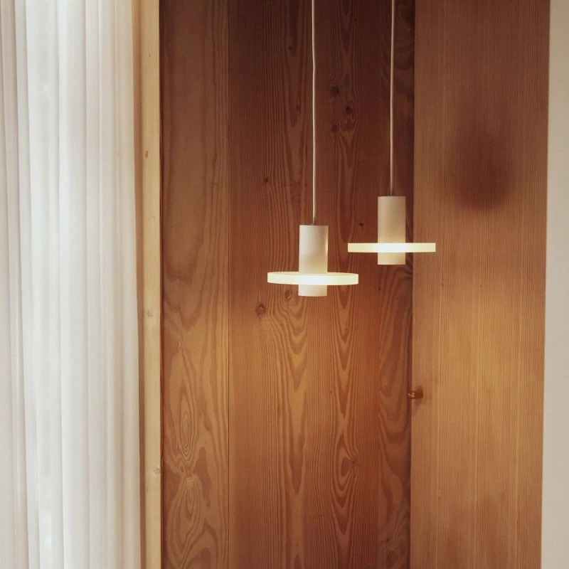 Lampada a sospensione FRANDSEN Flake, bianco opaco, Ø 19 cm