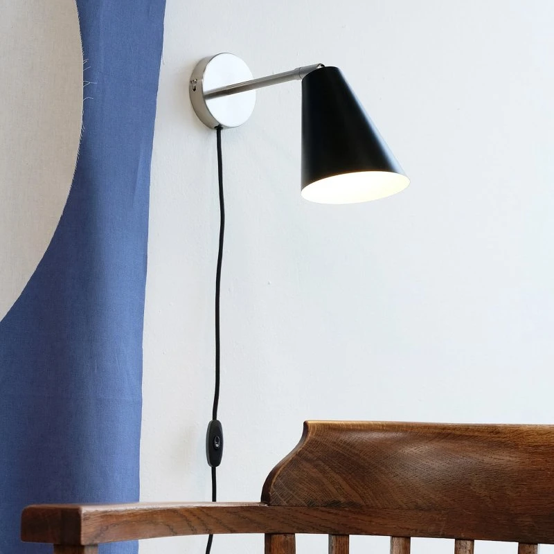 Dyberg Larsen Oswald Applique da Parete Black/Steel
