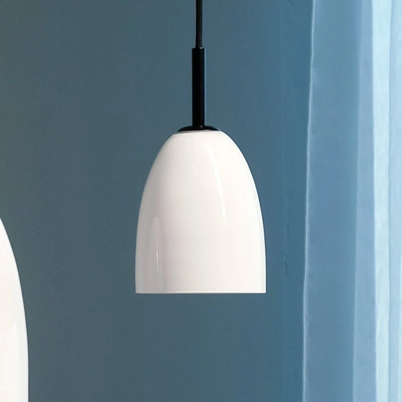 Dyberg Larsen Jazz Lampada a Sospensione Opale/Nero 18 cm