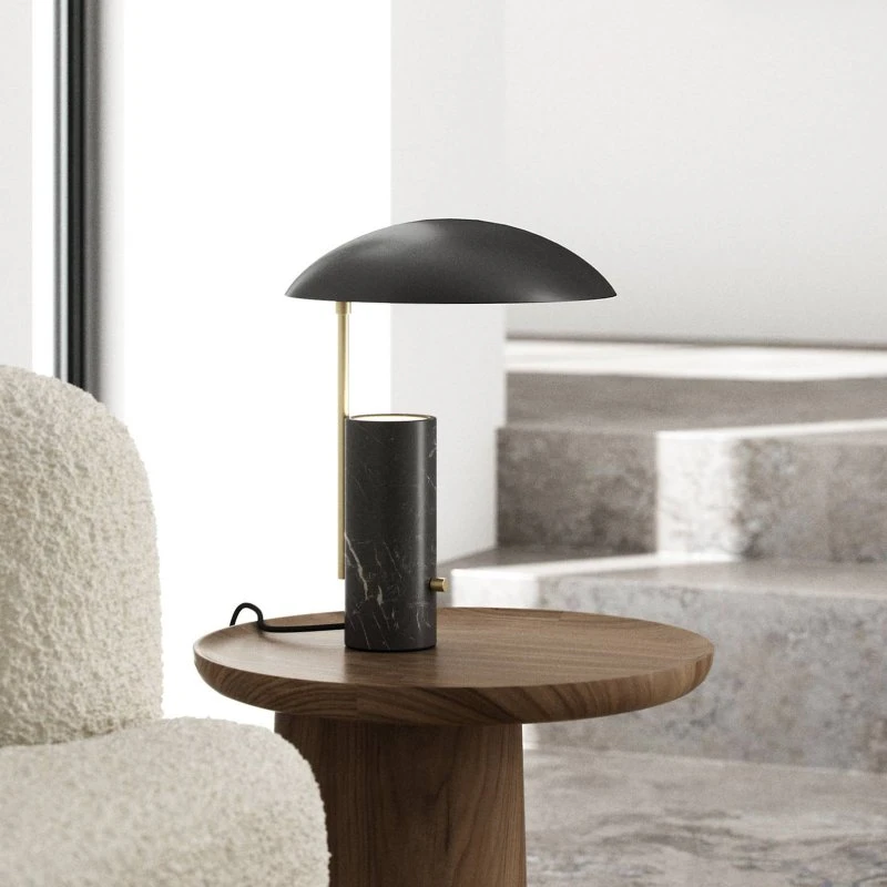 DFTP by Nordlux Lampada da tavolo Mademoiselles, base marmo, nero