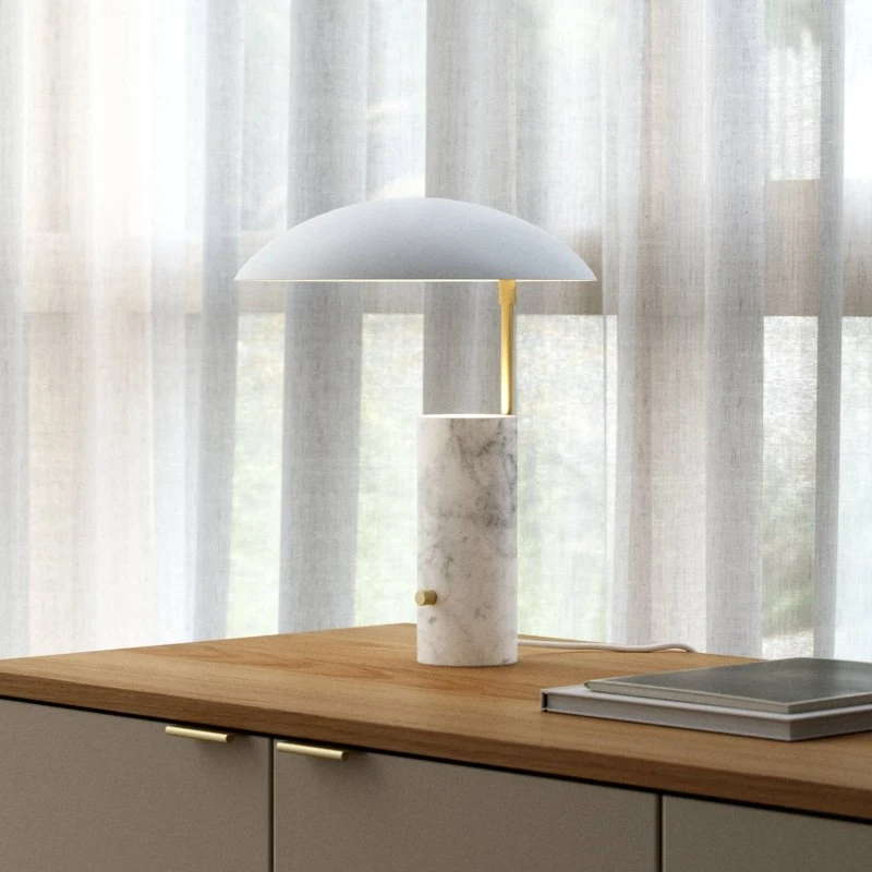 DFTP by Nordlux Lampada da tavolo Mademoiselles base marmo, bianco