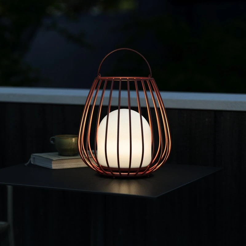 Nordlux Lampada da tavolo LED Jim To-Go, rosso