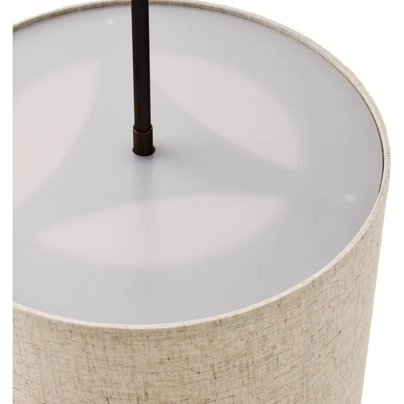 Audo Copenhagen Lampada a sospensione Hashira in lino, Ø30 cm, naturale