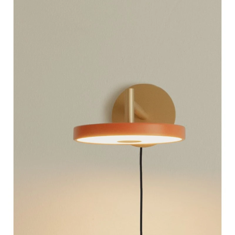 Applique LED UMAGE Asteria Short - Arancione e Ottone