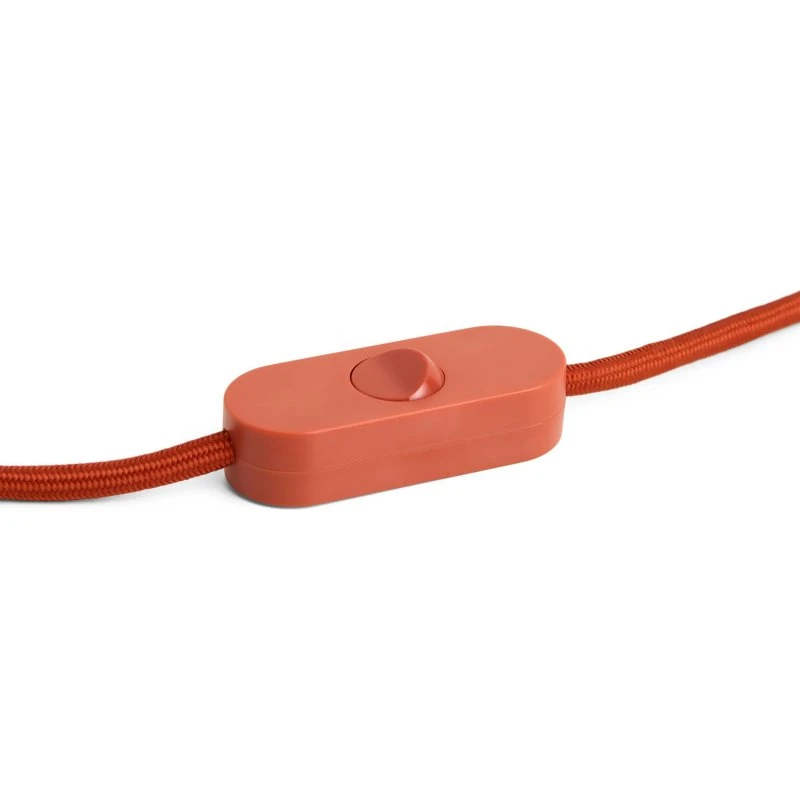 HAY Portalampada E27 COMMON Rosso Ruggine con Cavo e Spina