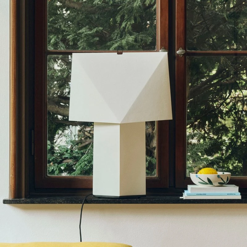 HAY Aplat Lampada da Tavolo in Carta Velina, Bianca, 44 cm