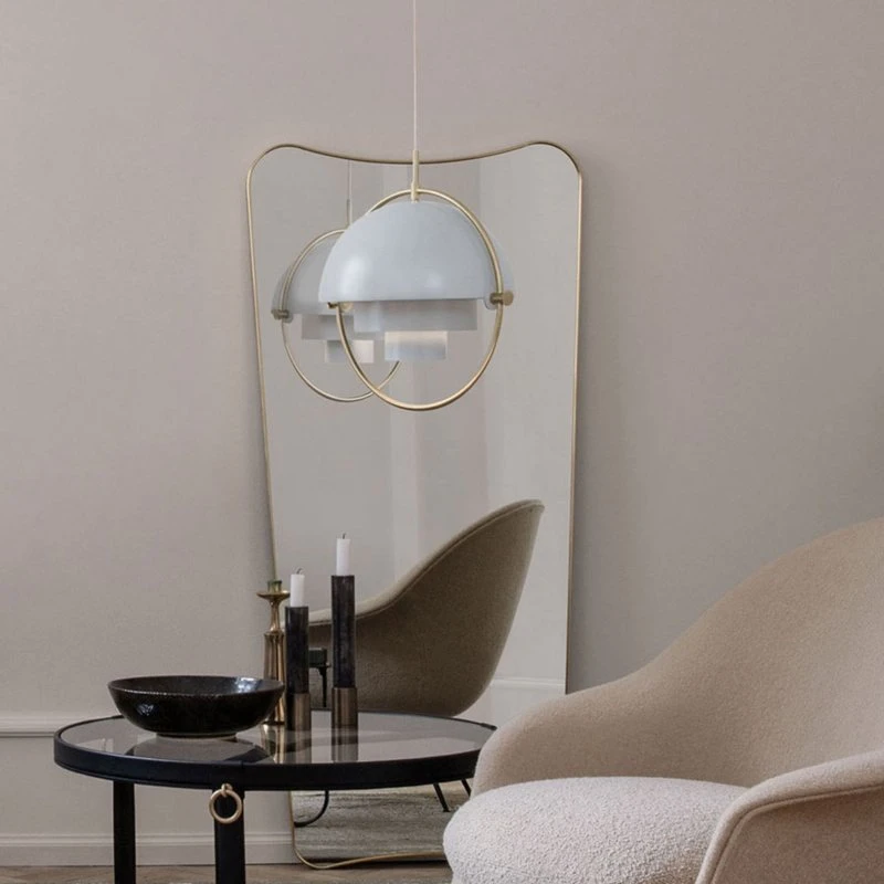 Gubi Lampada a sospensione Multi-Lite Ø 36 cm, cromo/bianco